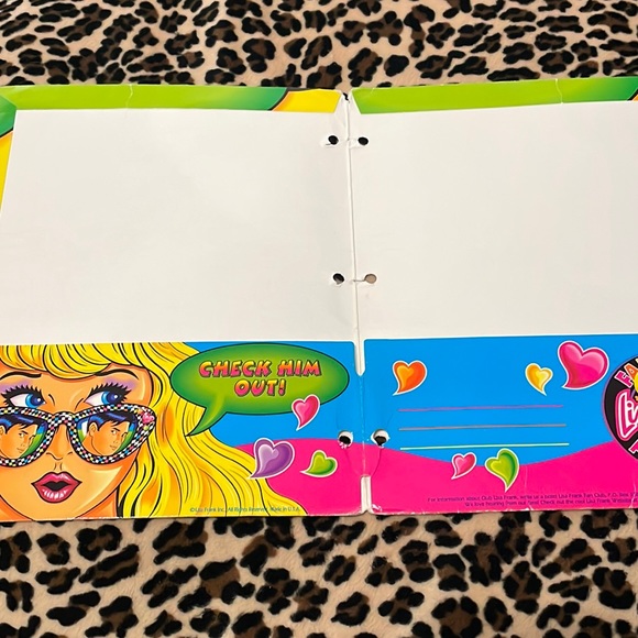 Lisa Frank CHECK HIM OUT! π Folder Vintage Rare Blonde 80s 90s Sunglasses Kiss - Picture 16 of 16